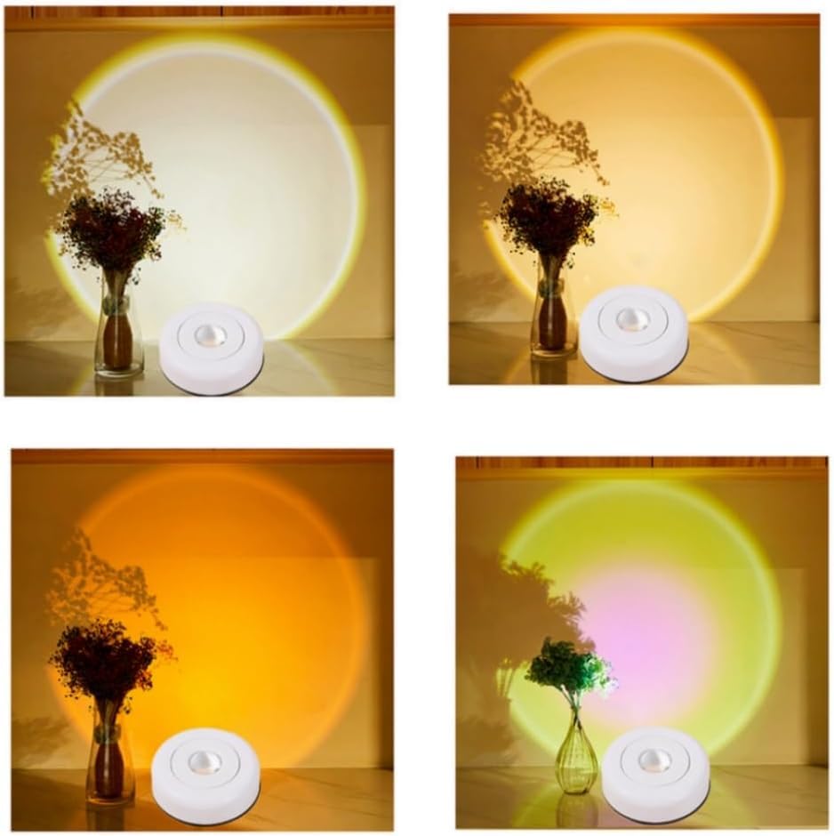 Sunset Projection Lamp, 360 Degrees Rotating White Light Smart Sensor Light Sunset Projection Lamp, 360 Degrees Rotating White Light Smart Sensor Light